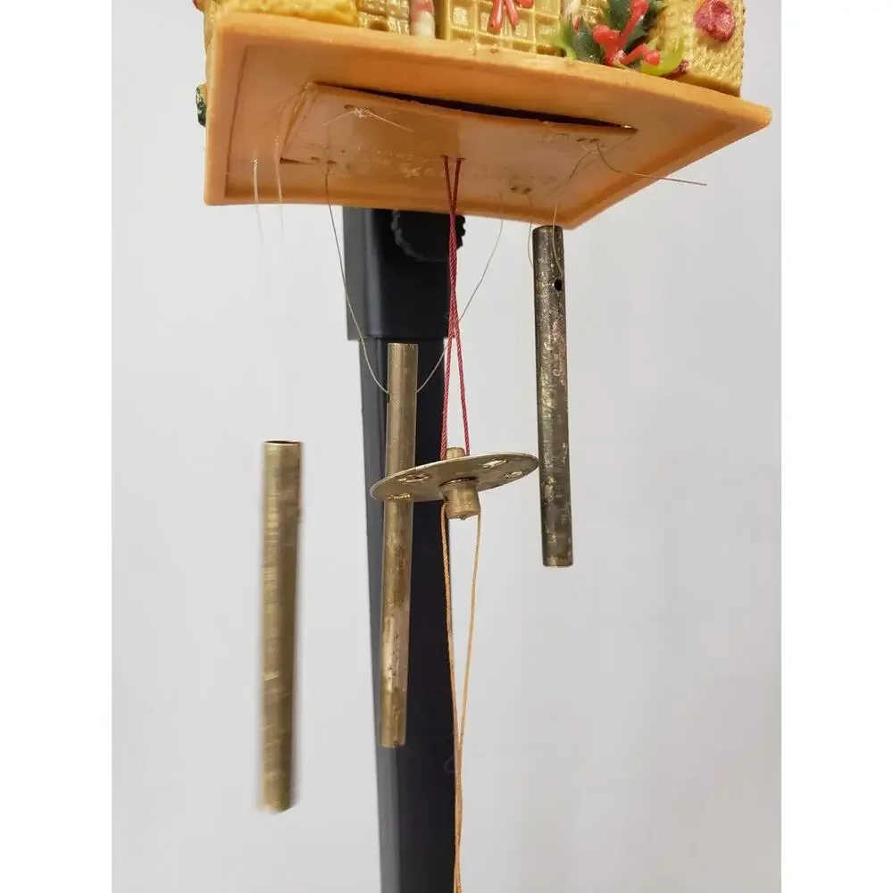 Vintage 1975 Emson Santas Workshop Wind Door Chime Plastic Kitschy Mod 70s Decor
